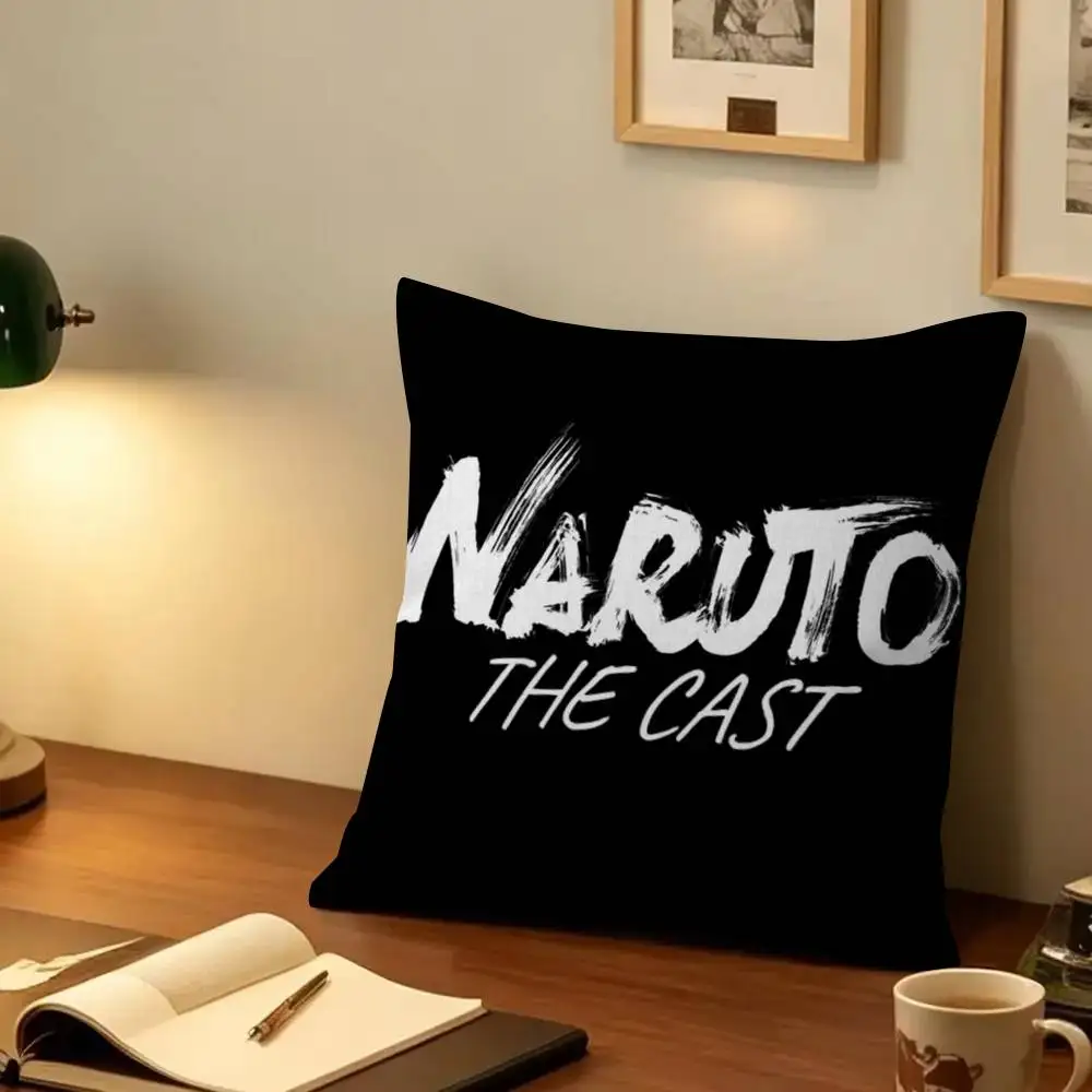NARUTO Decorative Cushion Cover - Anime-Inspired Throw Pillow Case for Sofa & Car, Perfect Christmas Gift