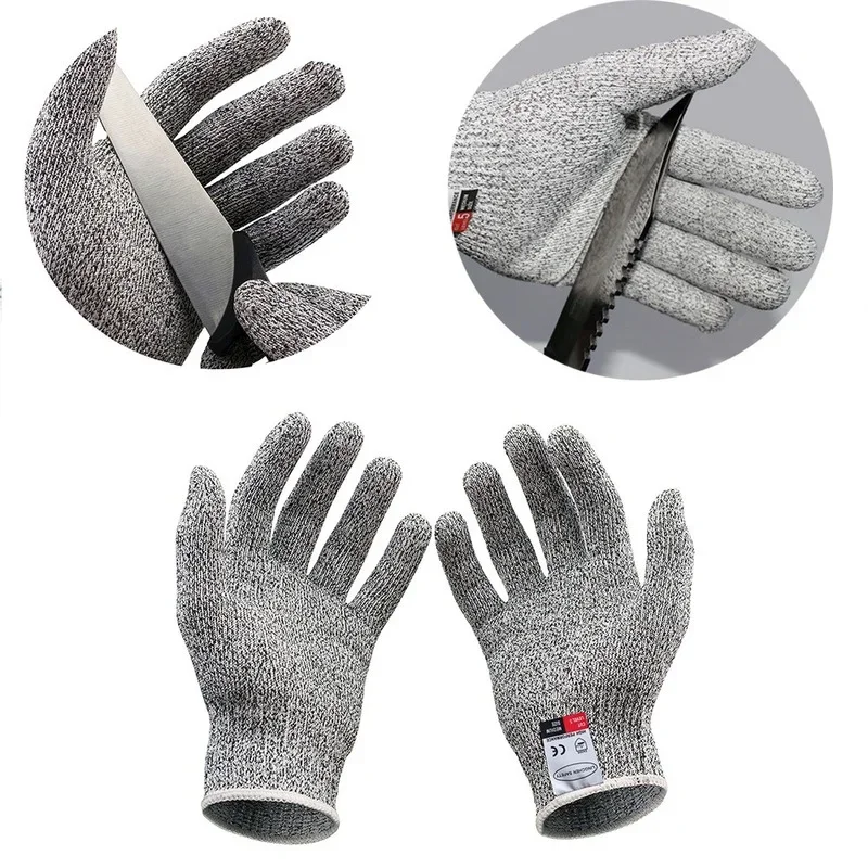 Anti-cut Outdoor Fishing Gloves Knife Cut Resistant Protection Mobile Phone  Screen Anti-Slip Ultra-thin Steel Wire Mesh Gloves