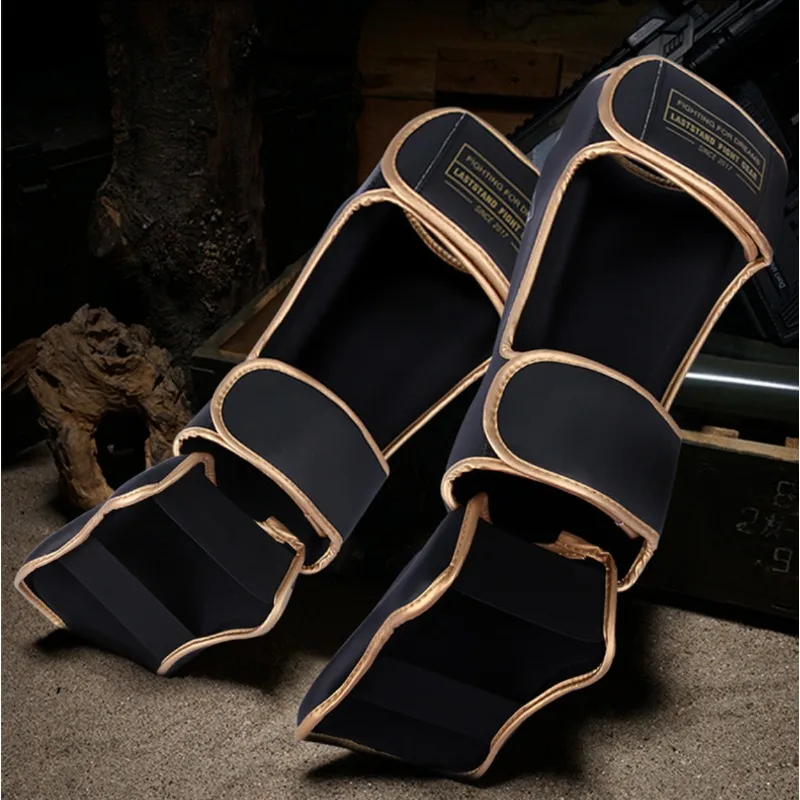 Sanda Leg Guards Instep Boxing Shin Guards Men Kickboxing Training Muay Thai Leg Protection Combat Fighting Shin Pads for Kids