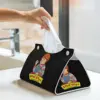 Custom Good Guys Chucky Art Facial Tissue Box Cover Rectangular Child's Play Doll PU Leather Tissue Box Holder for Car Office 6