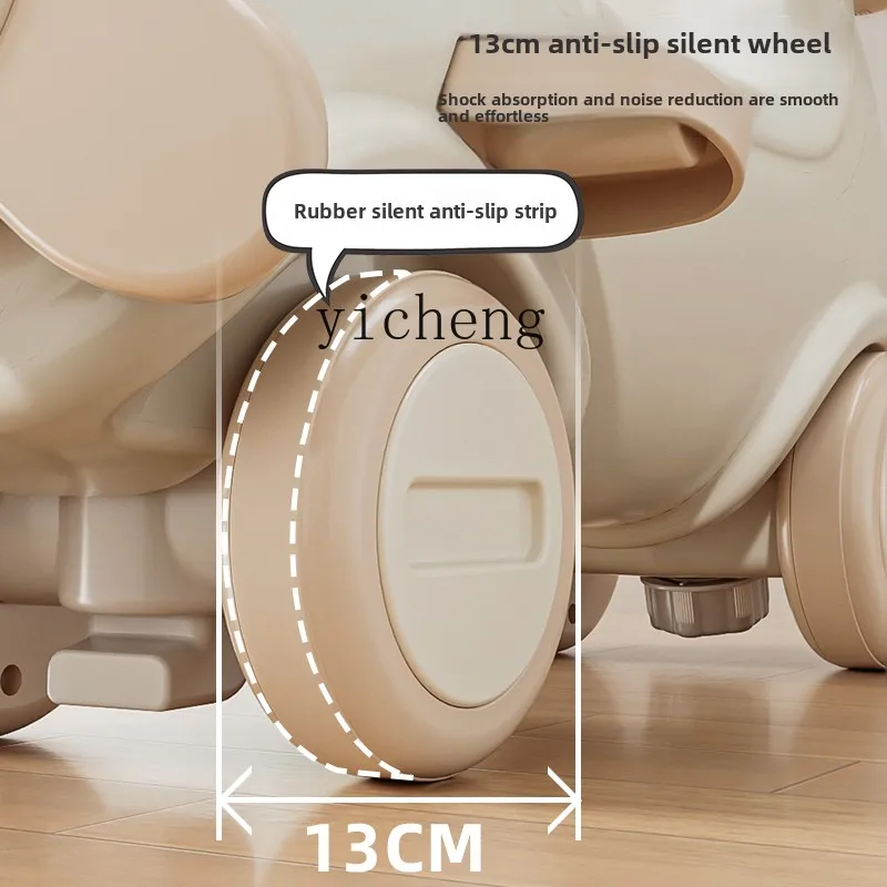 ZC children's Trojan horse rocking horse dual-purpose yo-yo car two-in-one baby baby rocking chair toy 3