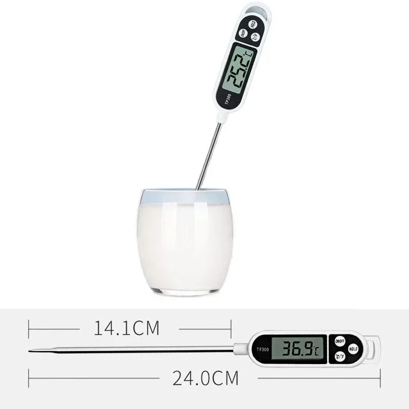 Description Picture 5 of itemFood Thermometer Probe Type Electronic Kitchen Digital Thermometer for Meat Milk Cooking Food BBQ TP300 Temperature Gauge Tool