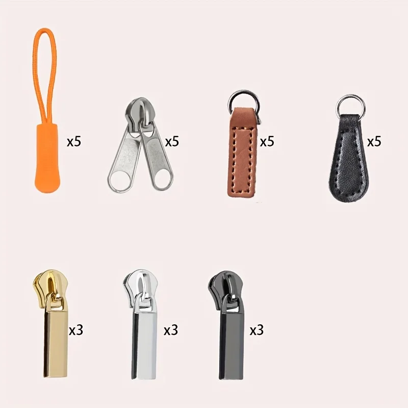 29pcs durable replacement kit-metal, leather and resin heads in various shapes and colors for DIY repair kits, clothing more