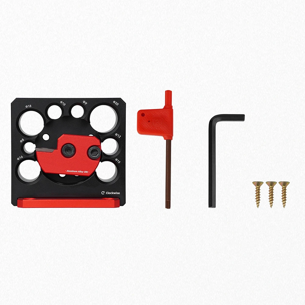 

Dowel Maker Jig Adjustable 8 Hole Sizes from 8 to 20mm with Carbide Blade Electric Drill Milling Dowels Round Rod Auxiliary Tool