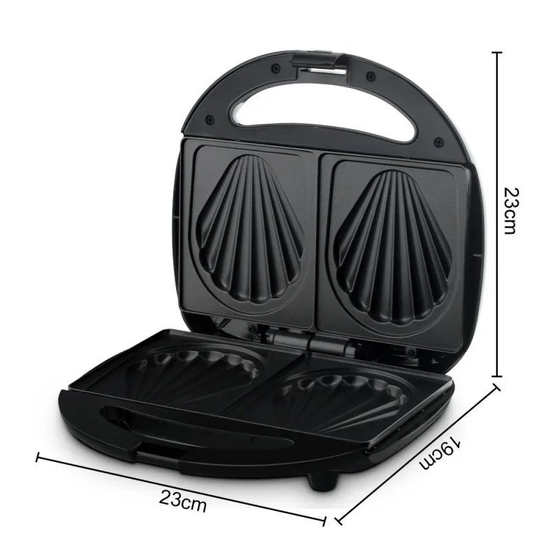 Sandwich Maker Home Cookies Multifunction Shell Bread Cake Machine 850W Waffle Breakfast Heating Baking Non-stick Pan Safety 4