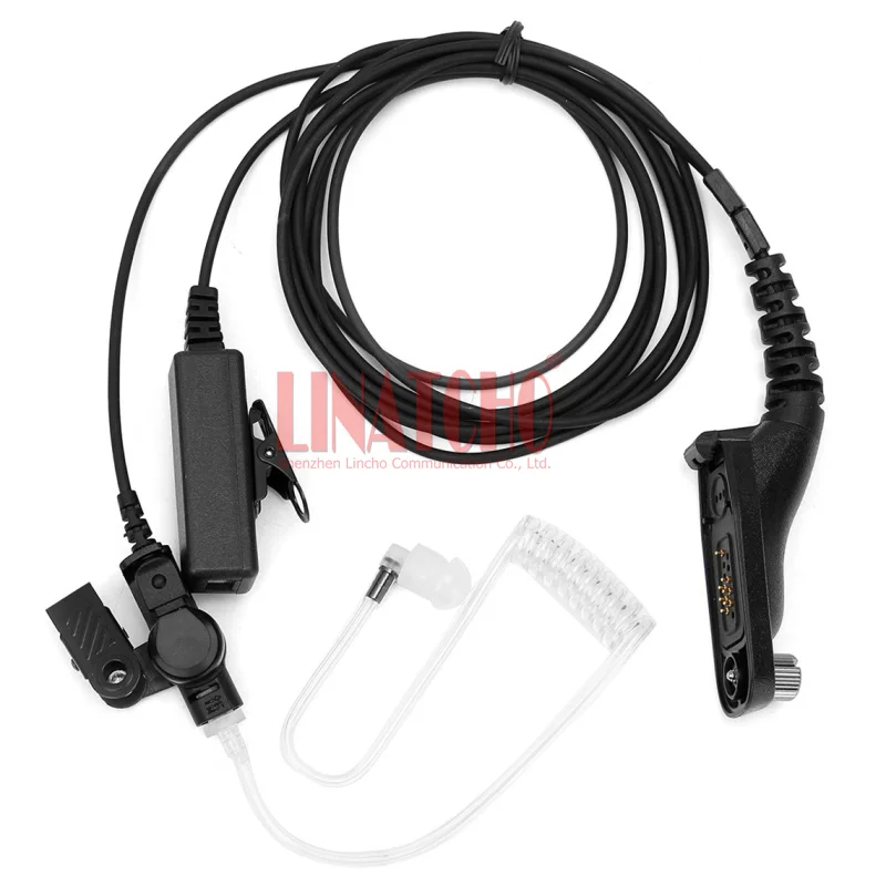 XPR6500 XPR6550 XPR6580 XiRP8268 XiRP8200 Headset PTT Mic Coil Air Tube Earphone