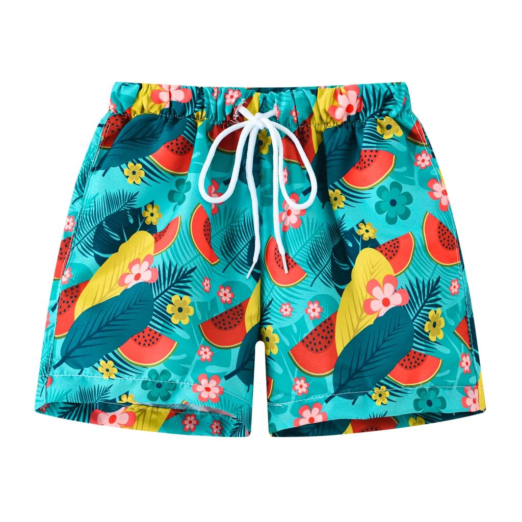 Summer Beach Vacation Shorts for Children Aged 2-10, Fashionable Multi-Color Beach Shorts for Boys — view 5
