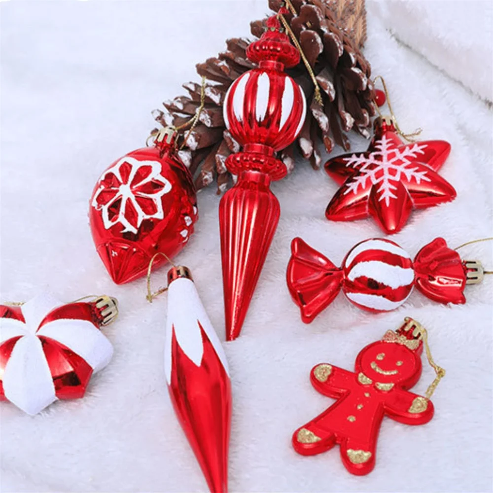 Christmas Decorations Christmas Candy Pendants Colorful Lollipop Cane Hanging Ornaments For Home Xmas New Year Noel