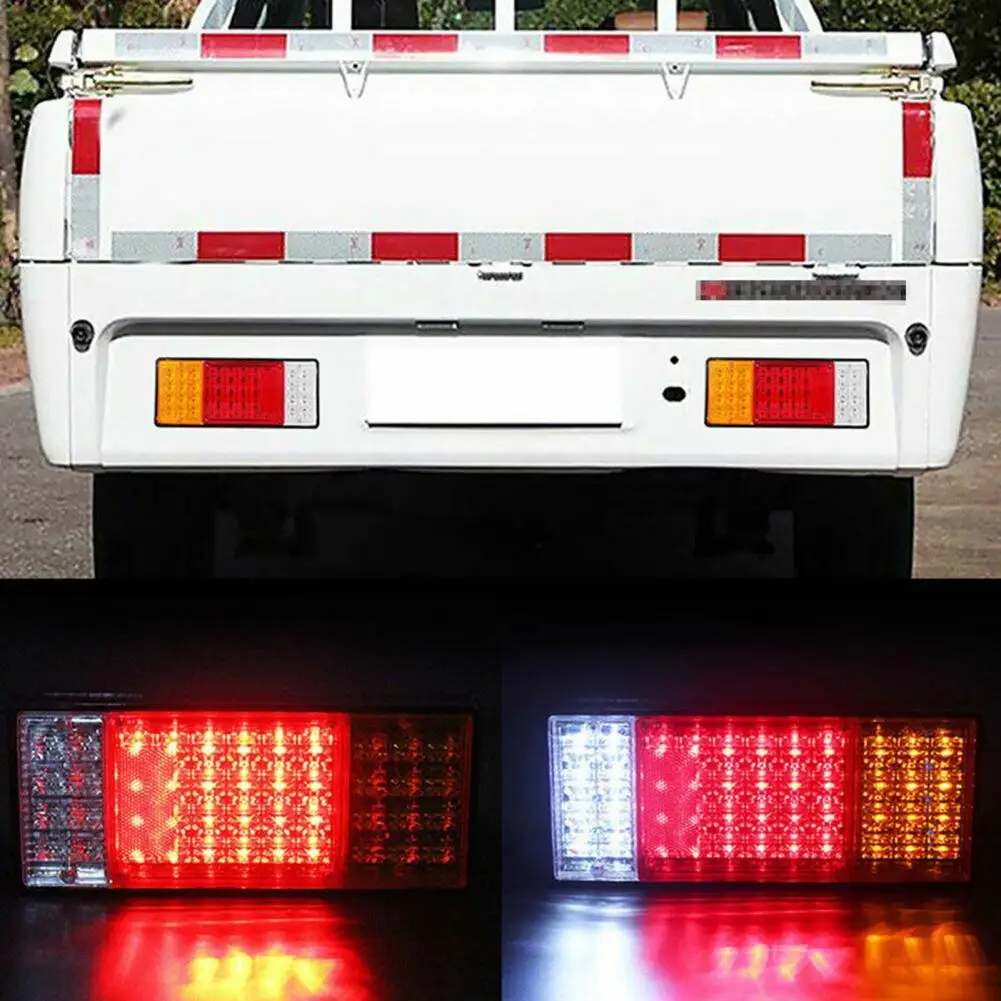 1 Pair For Vw Amarok Forv6 Ute 2008 - 2020 Car Styling Led Taillight Red Rear Tail Light Brake Lamp Brake Light Warning Lamp