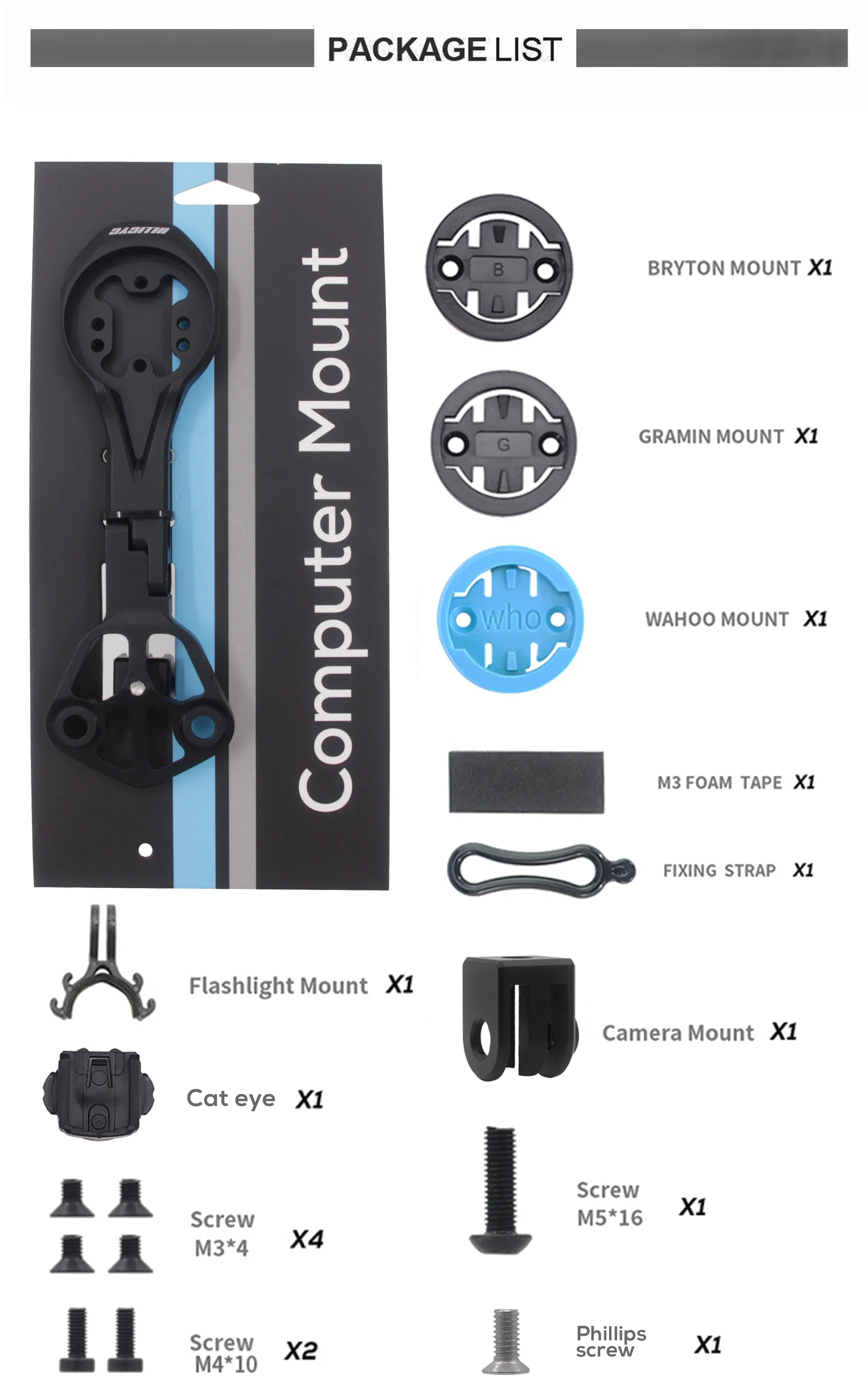 Handlebar Computer Mount For Pinarello F12 Dogma F MOST Ultra Talon with Gopro Combo Mount for Garmin Wahoo Bryton Gopro IGPSPO – Detail 11