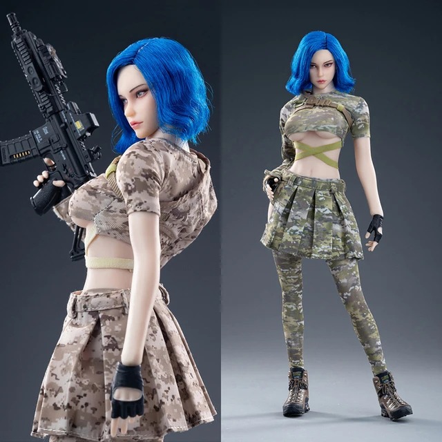 FG091 1/6 Armed Girl Series Military Tactical Uniform Shirt Short Camo  Camouflage Combat Suit 12 Women Action Figure Body - AliExpress