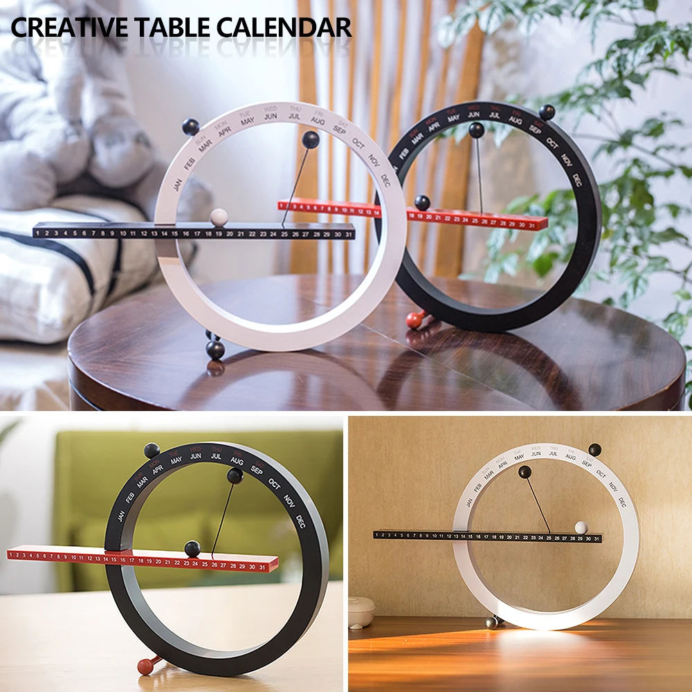 Magnetic Ball Clock Perpetual Wall Calendar Home Decor European Style digital clock table clock lcd digital clock digital desk clock digital table clock wall clocks