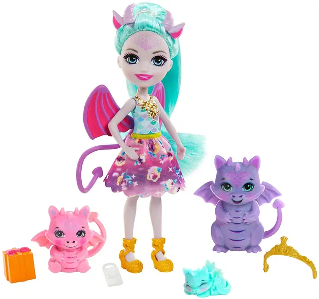 Enchantimals Sunny Savanna Doll Ofelia Ostrich Kamilla Kangaroo Royap Deanna Dragon Family Brystal Bunny Playset Doll Girl Gift 2