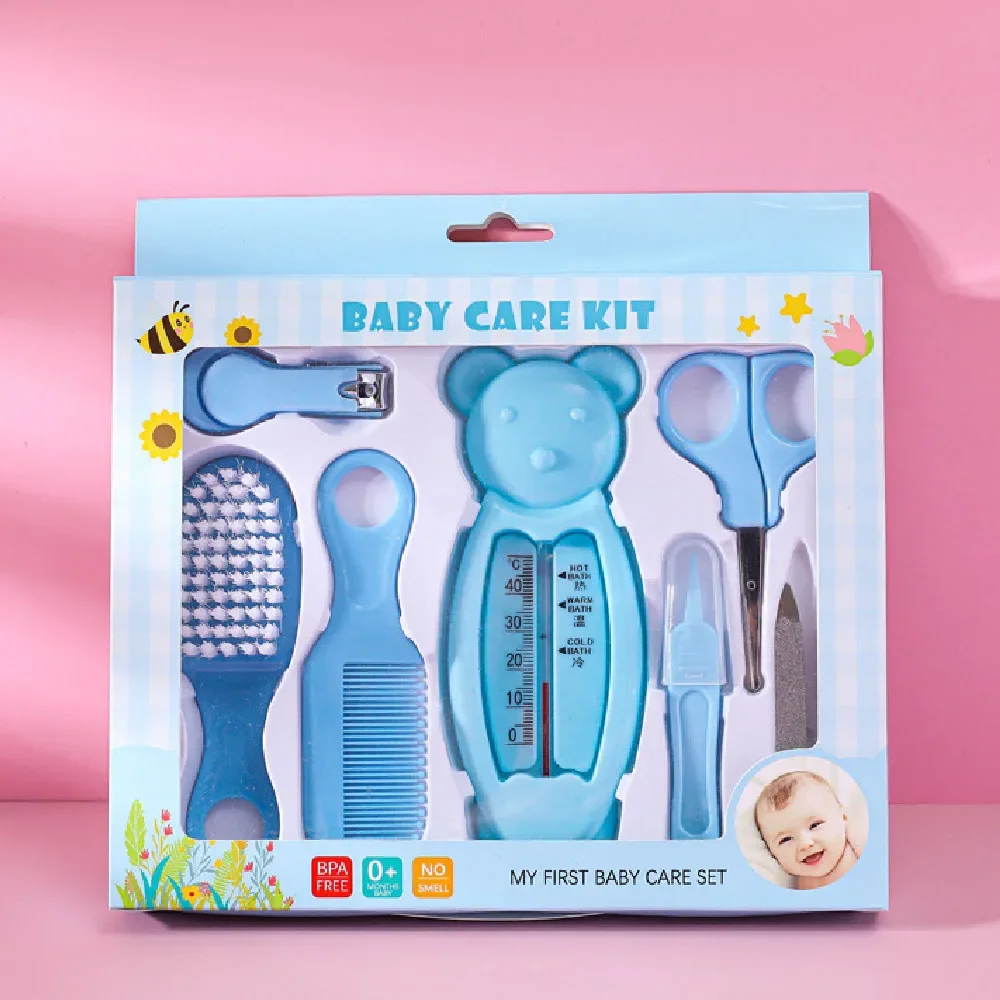 Newborn Baby Nails Her Daily Care Kit Children's Thermometer Care Nail Set High-quality Nail Clippers and Combs Accessories