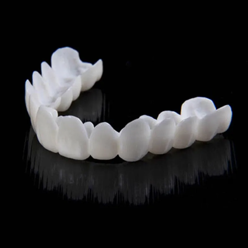 

Dental Snap Smile Dental Upper False Fake Teeth Cover Perfect Smile Veneers Comfort Fit Flex Whitening Denture Braces Equipment