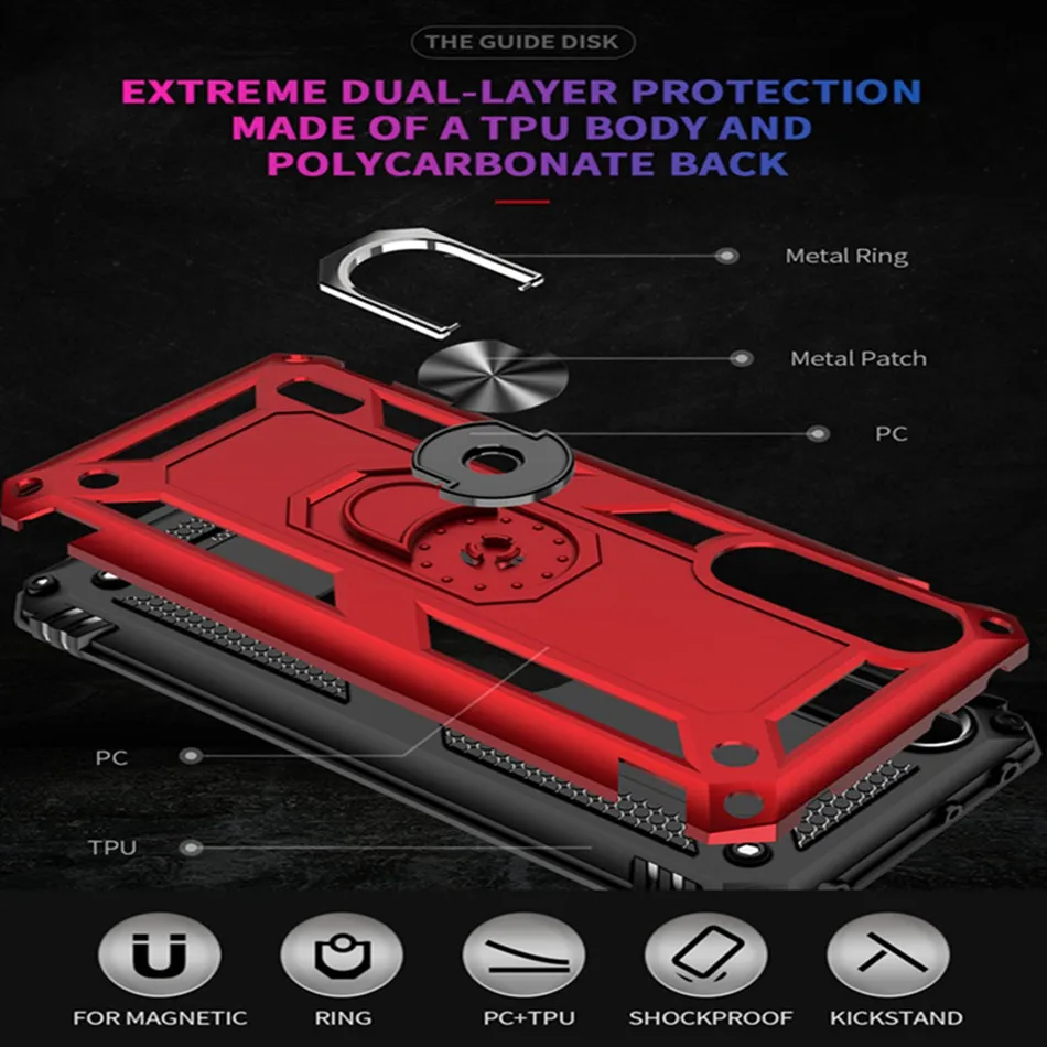 Magnetic Armor 360 Car Holder Phone Case