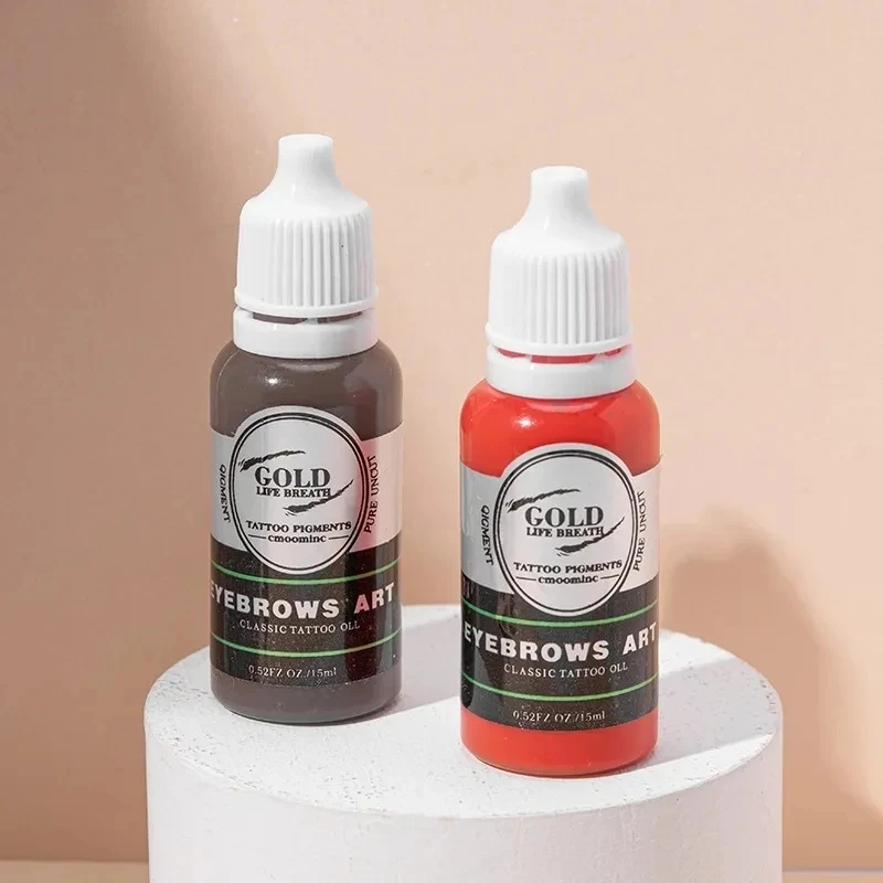 15ml Tattoo Pigment Microblading Practice Ink Set for Achieving Long-Lasting Natural-Looking Eyebrows Eyes and Lips 1pcs tattoo ink tattoo ink pigment tattoo ink kit