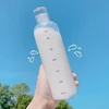 Plastic Water Bottle Time Marker Creative Large Capacity Leakproof Milk Cup Drinkware Kid School Gym Sport 4