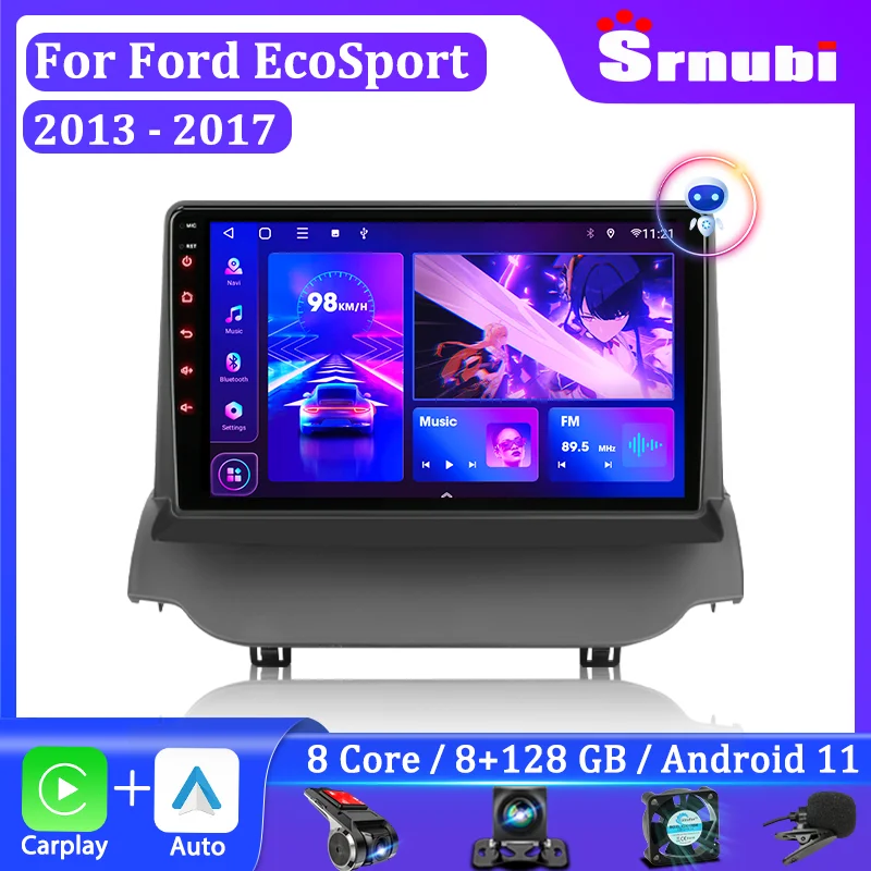 Srnubi Android 11 For Ford Ecosport 20132017 2 Din Car Radio