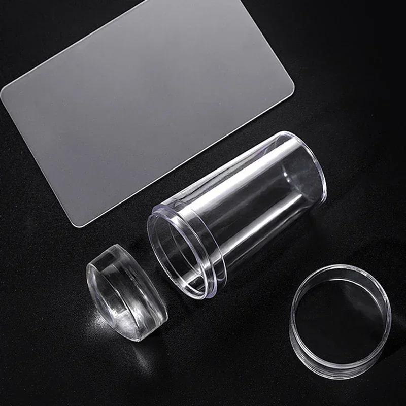 الفرنسية مسمار الختام ختم سيليكون شفاف طقم ختم فن الأظافر مكشطة ختم قالب استنسل طلاء مانيكير لوحة مكشطة كل من أجل مانيكير