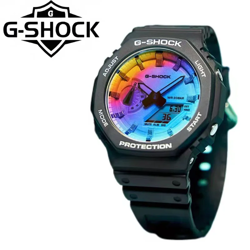 

G-SHOCK Farm Oak женские часы GA-2100 Series, спортивные часы для ночного бега, водонепроницаемые часы с подсветкой, мужские роскошные часы для пар.