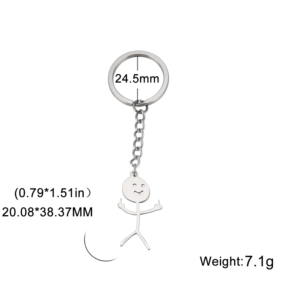 Portachiavi a forma di dito medio, portachiavi divertente, regalo per amico, regalo per collega, portachiavi, statuetta a forma di mano che fa il dito medio - Italia