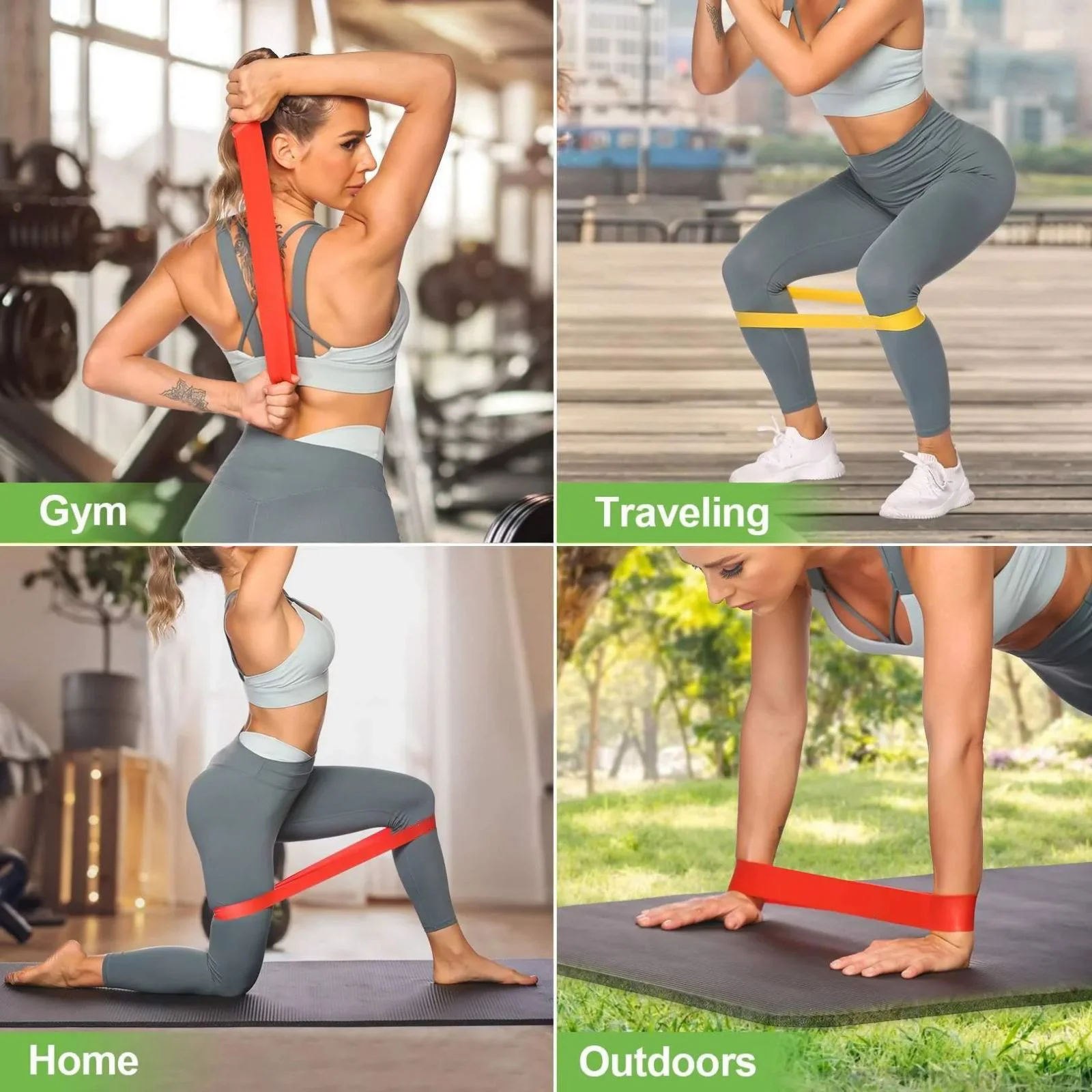 Latex Resistance Circle Mini Fitness Stretch Band Rally Strength Training Hip Circle Rally