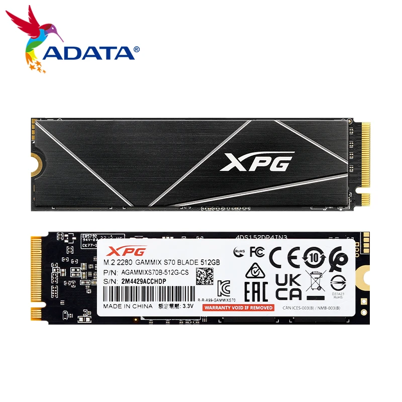 ADATA XPG GAMMIX S70 ̵ SSD PCIe 4x4 NVMe M.2 2280 ָ Ʈ ̺, ũž ƮϿ  ϵ ̺, 512GB, 1TB, 2TB, 4TB