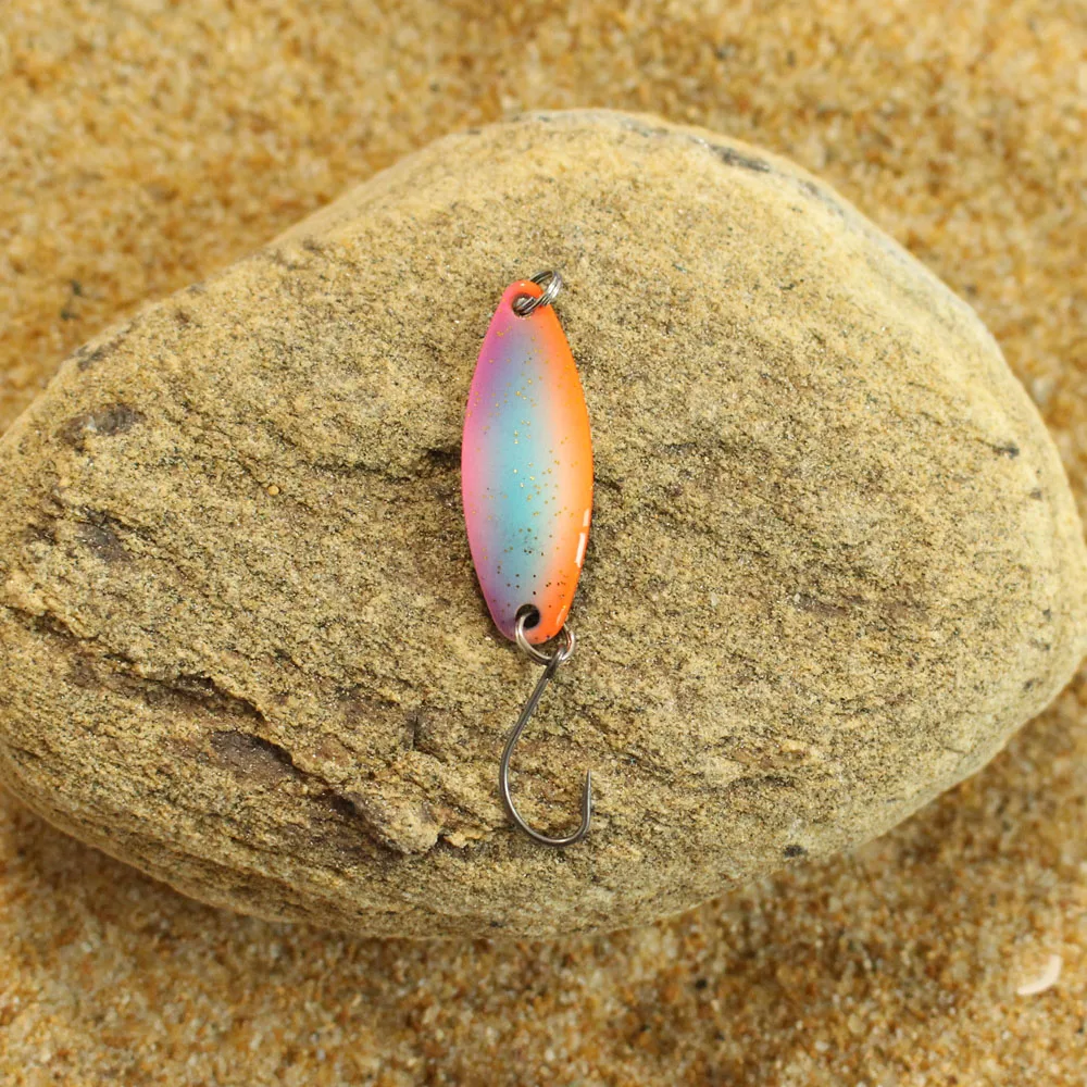 Description Picture 5 of item2pcs 3.2g/4.5g Fishing Lures Pesca Fishing Tackle Bass Bait Artificial For Fishing Spoon Trout Bait