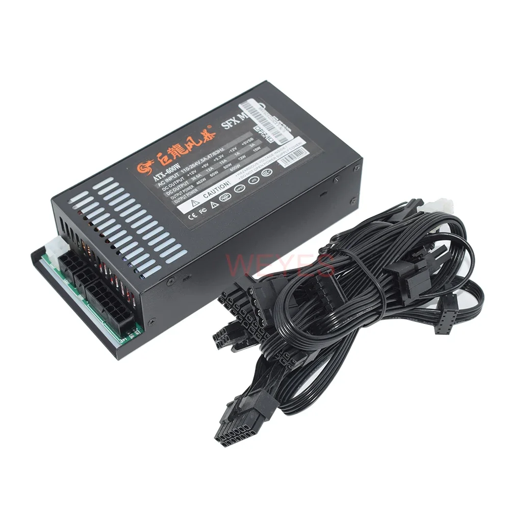 Completa Modular 1u Mini Itx Fonte de Alimentação 600w Novo Atx600w 400w Flex Atx Psu para K39 a4 s3 g5 Itx Mini Case Enp7660b - Imagem 6