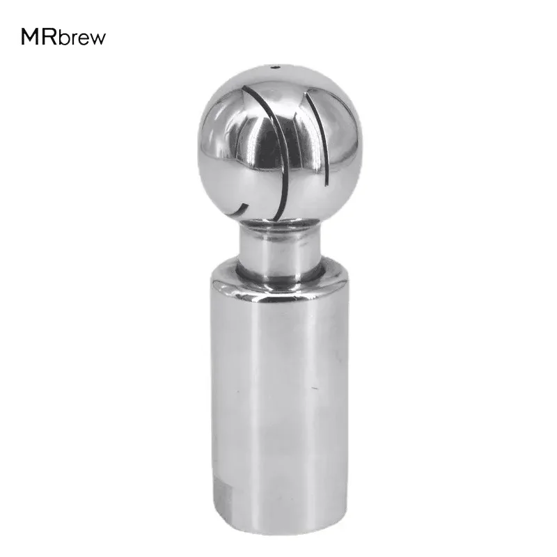 Bola de Cabeça de Limpeza de Bola de Pulverização Rotativa Feminina Encaixe de Lavagem de Cobertura de 360 Graus Tanque 360 Graus Aço Inoxidável