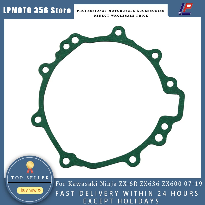 Motorcycle Stator Engine Cover Gasket For Kawasaki Ninja ZX 6R ZX636 ZX600 2007 2019 11061 0249