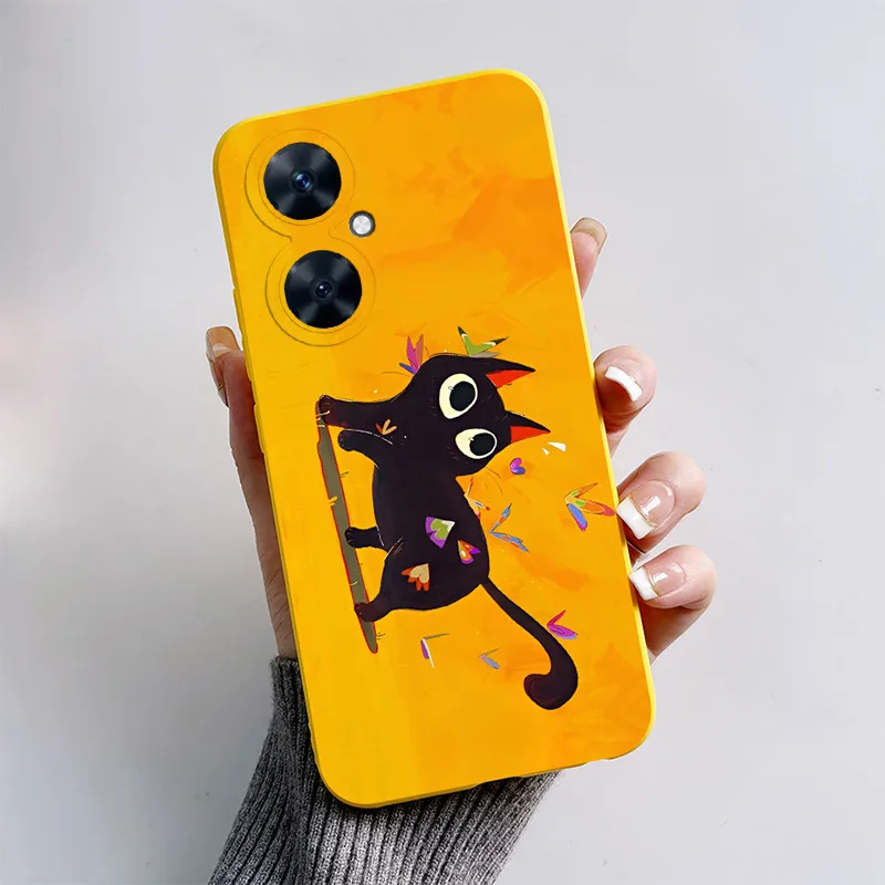 Cute Cartoon Black Cat and Puppy Dog Soft Silicone Phone Case