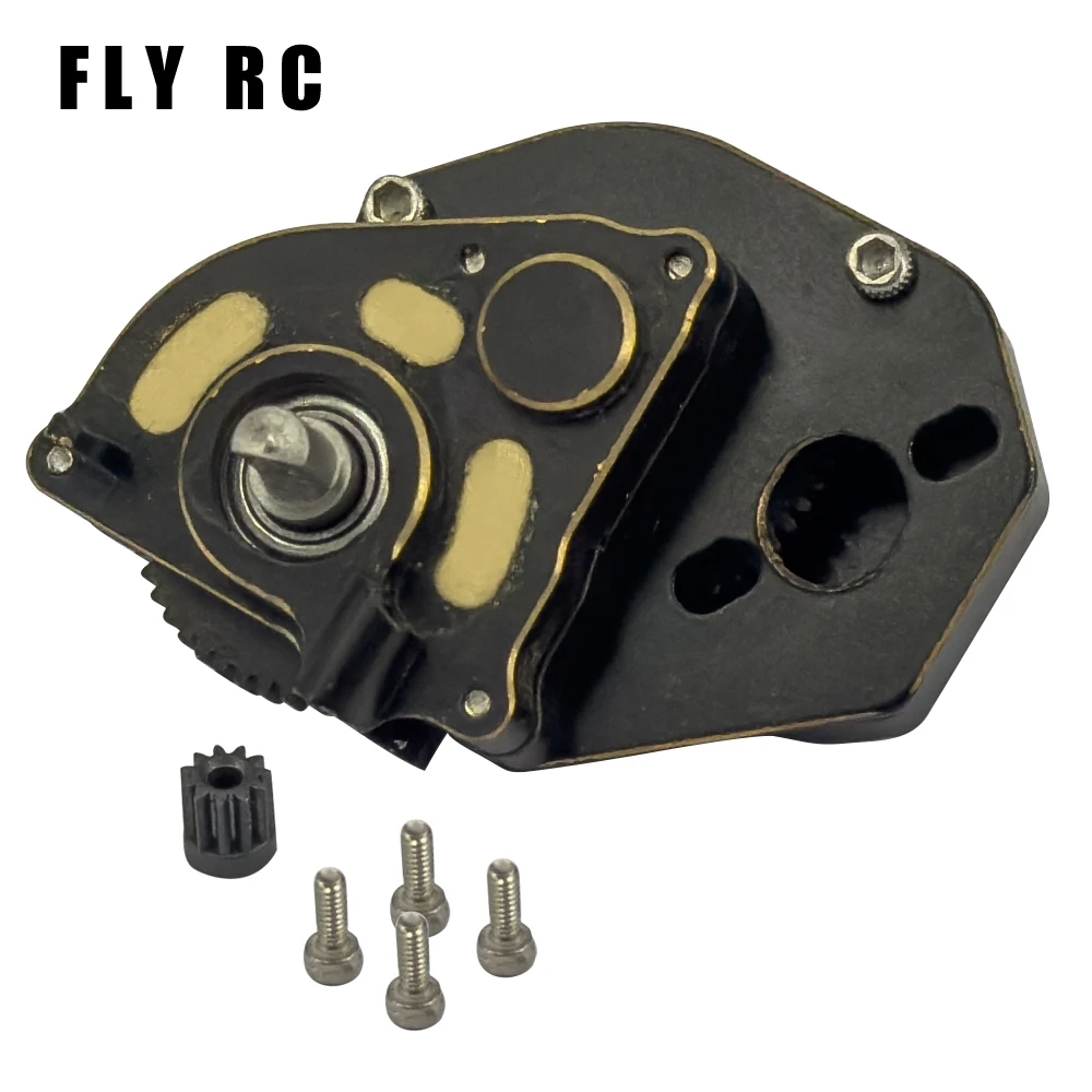 Axial Scx24 Upgrade Parts Cnc Brass Complete Transmission Gearbox Metal For Remote Control Rc Crawler Car Accessories 1/10 Scale 4