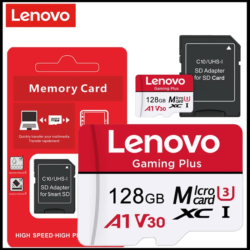 레노버 마이크로 SD 카드 1TB 512GB 256GB 실제 용량 SD 카드 128GB 64GB U3 V30 고속 메모리 카드 (닌텐도 스위치용)