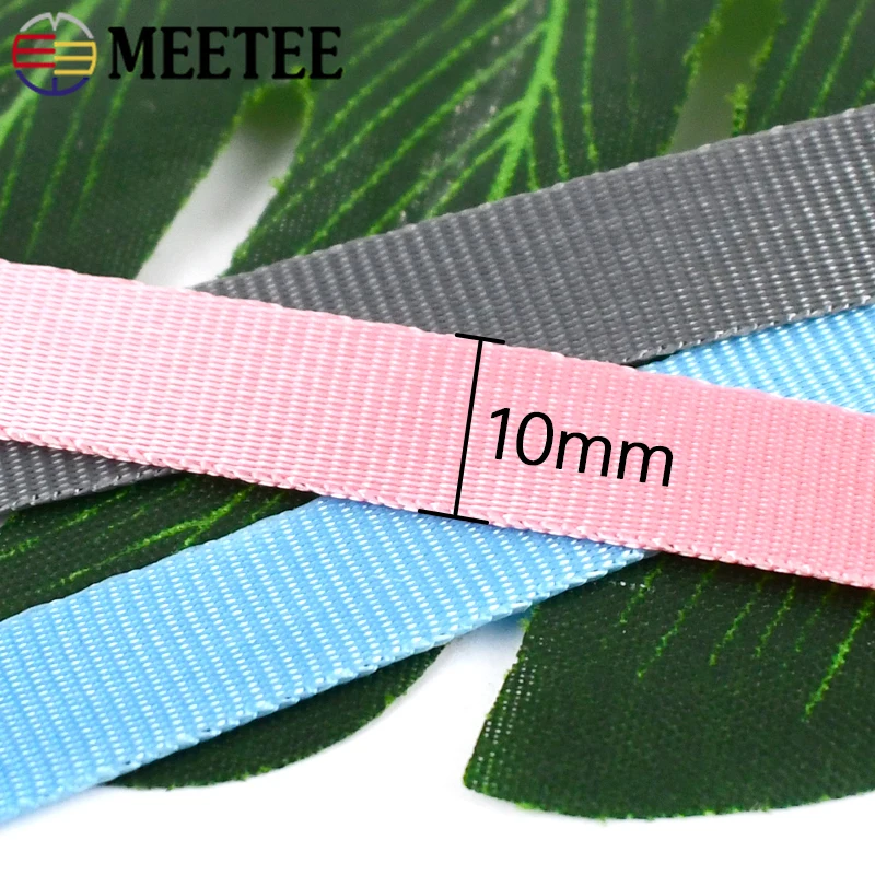 High-Quality Nylon Webbing for DIY Sewing & Accessories - 45 Meters, 10-20mm Width