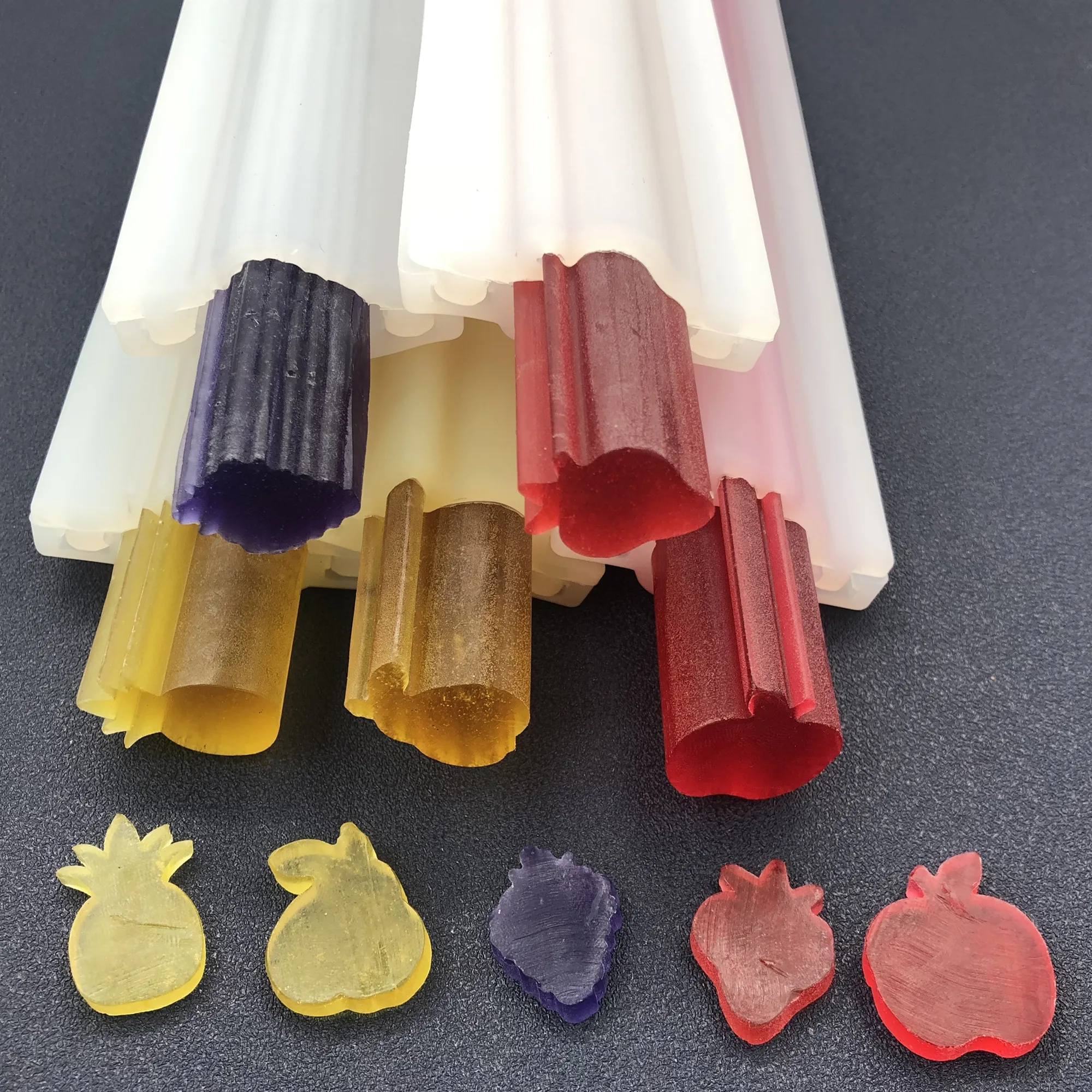 Silicone Tube Mold Cake Rolls Long Sandwich Fruit Pinapple Tube Column Silicone Soap Mold Embed Soap Making Supply