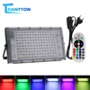 LED RGB Spotlight 50W/100W/150W IP65 Outdoor Floodlight AC220V RGB Feflector Projector Lamp With Color Remote Controller 1
