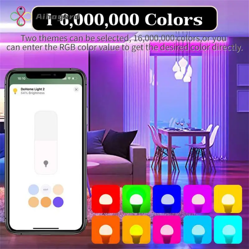 

Versatile Siri Voice Control Customizable Smart Bulb Energy-efficient Rgb Cw 15w Smart Home Integration High-quality Innovative