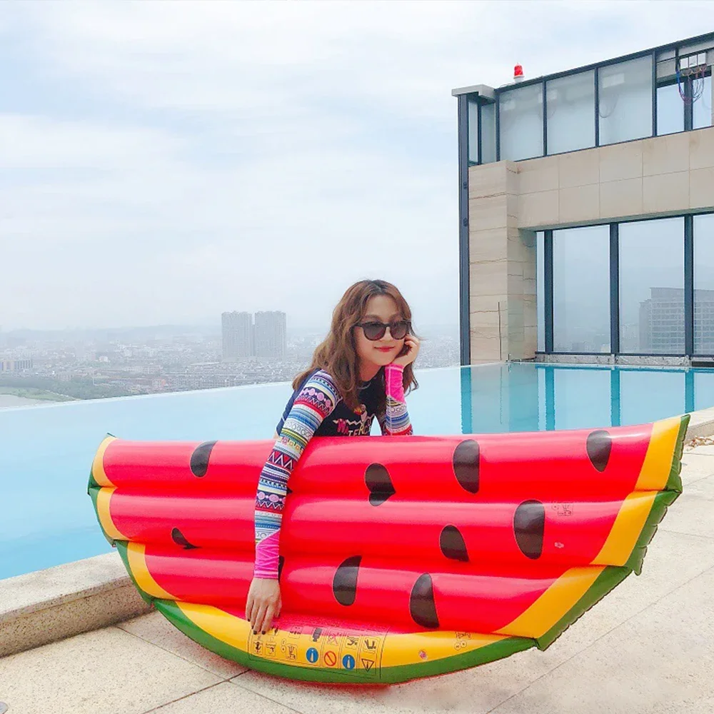 Watermelon Inflatable Pool Floating Circle Swimming Bed Air Mattress for Kids Adult Beach Party Pool Toys