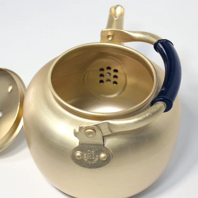 Korean origin yellow aluminum kettle Korean rice wine pot large-capacity gas boiling water teapot 1-4L