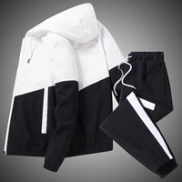 Ensemble de survêtement décontracté pour homme 2026 – Veste à capuche et pantalon de jogging 2 pièces – Tenue de sport Hip Hop pour la course 6