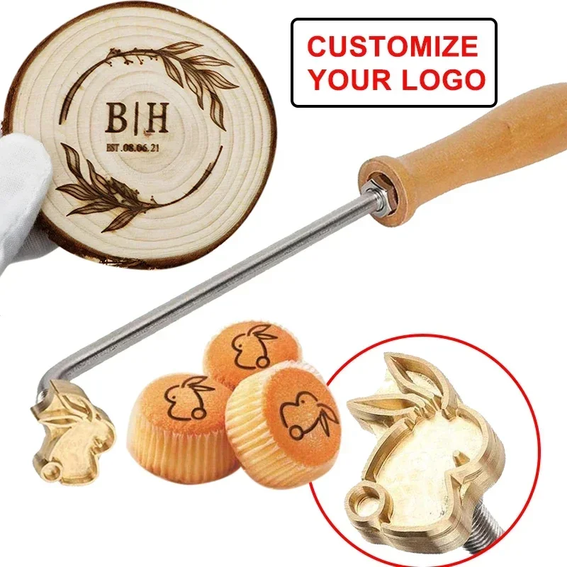Custom Logo Stamp Leather Craft Stamps Hot Stamping Applicator Kit