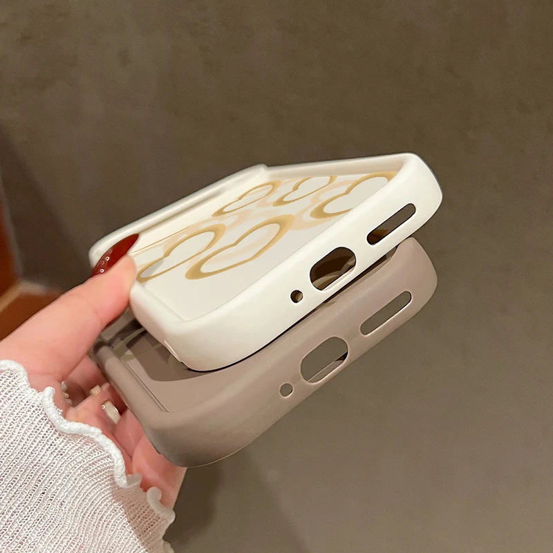 Love Heart Shockproof Candy Color Silicone Phone Case