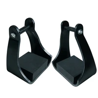 1 Pair Lightweight Safety Western Stirrups Horse Riding Stirrups High Strength Plastics Non Slip Equestrian Stirrups for Saddle 1