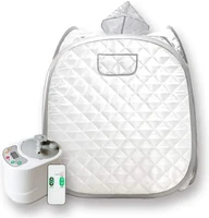 Portable Sauna Kit one Person Full Body at Home Spa Hat Tent Include 2L Steamer with Remote Control 1