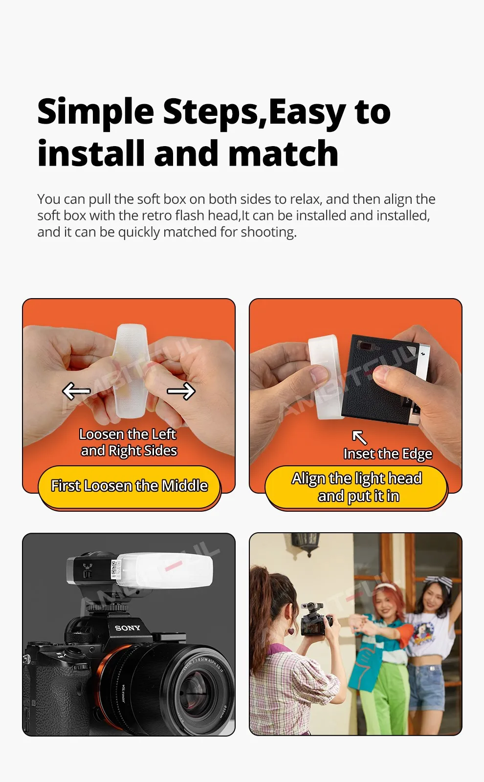 Description Picture 6 of itemGodox Lux Junior Speedlite Flash White Diffuser Soft Box Case