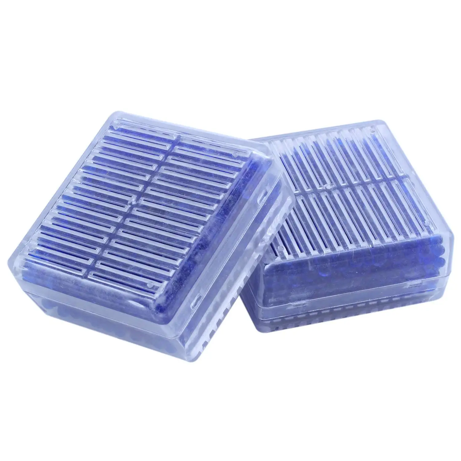 

2pcs Blue Indicating Silica Gel Desiccant Moisture For Absorb Box Reusable