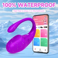 Drahtloser Bluetooth-G-Punkt, realistischer Dildo-Vibrator für Frauen, APP-Fernbedienung, vibrierendes Ei, Klitoris, weibliches vibrierendes Höschen, Sexspielzeug 3