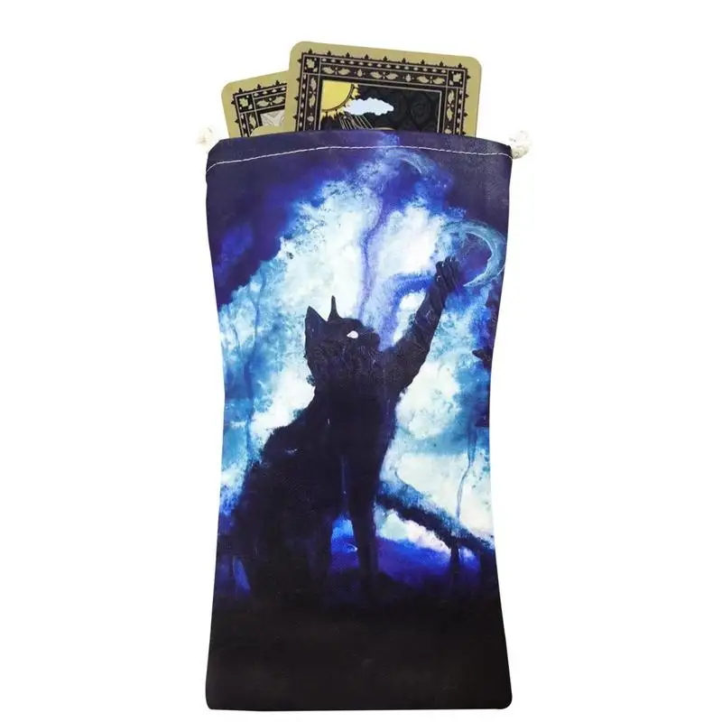 

26*16cm Tarot Card Storage Bag Tarot Card & Dices Storage Bag Drawstring Board Game Tarot Bag Tarot Card Holder Bag Pouch